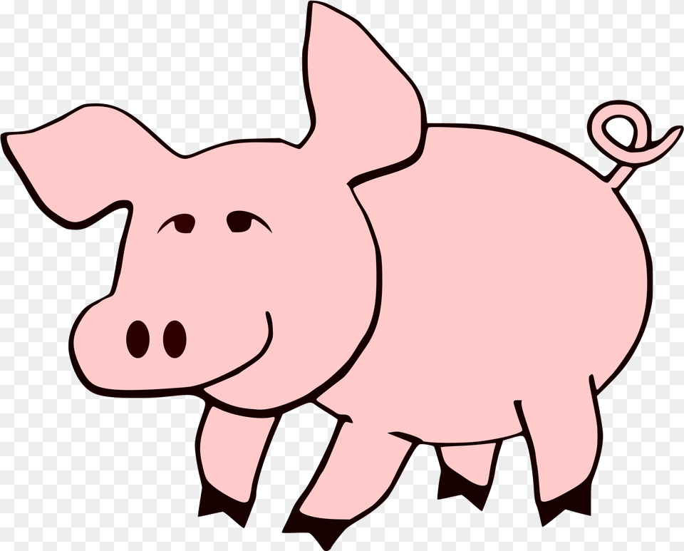 Pig Cliparts For Cop Clipart And Use In Transparent Pig Clip Art, Baby, Person, Animal, Hog Free Png Download