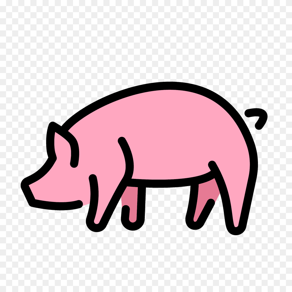 Pig Emoji Clipart, Animal, Hog, Mammal, Boar Png Image