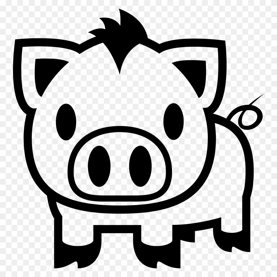 Pig Emoji Clipart, Dynamite, Weapon, Stencil, Animal Png Image