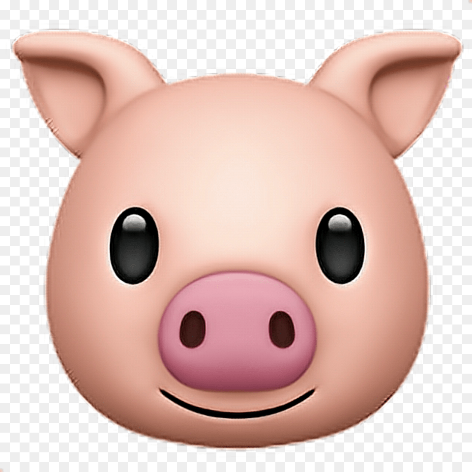 Pig Emoji Pig Pink Emoji Emoticon Iphone Iphoneemoj Iphone Pig Emoji, Animal, Mammal, Piggy Bank Png