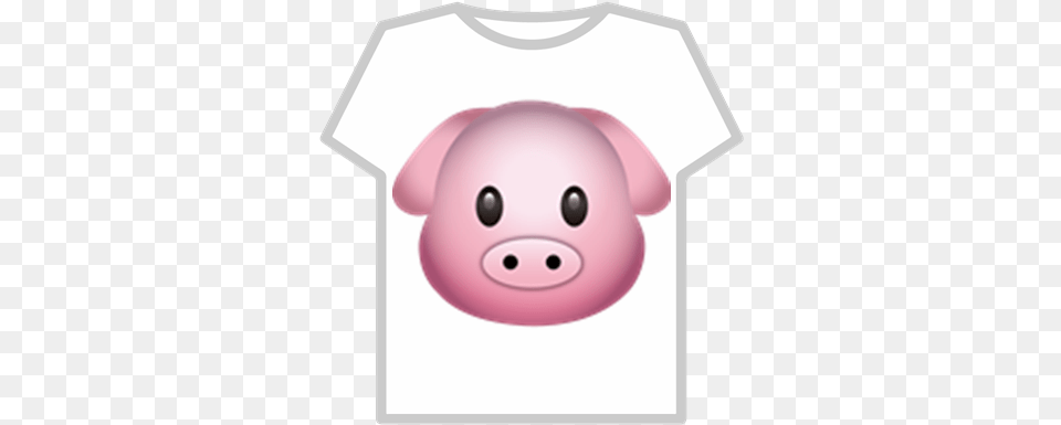 Pig Emoji Roblox Domestic Pig, Clothing, T-shirt, Piggy Bank, Animal Free Png