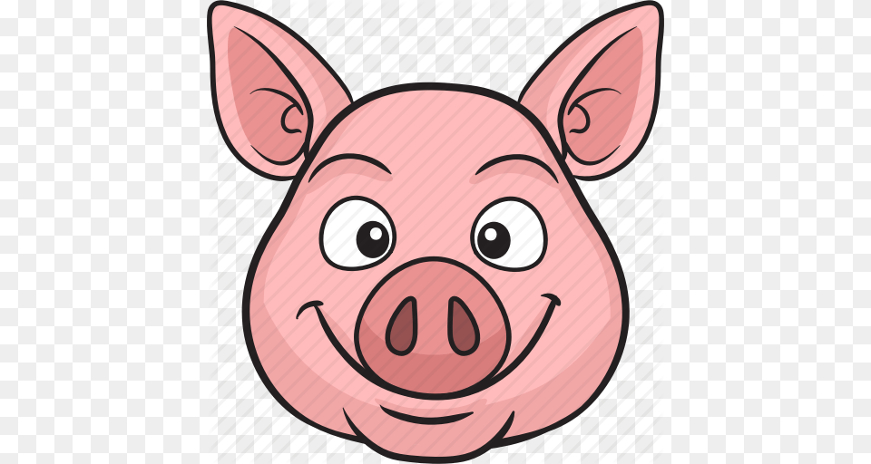 Pig Face Cartoon Clip Art, Head, Person, Animal, Mammal Free Transparent Png