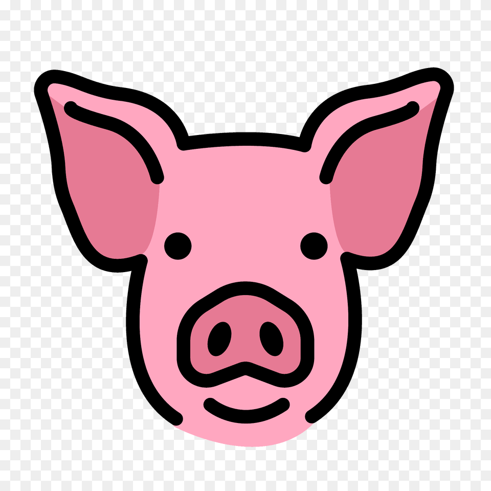 Pig Face Emoji Clipart, Animal, Mammal, Smoke Pipe, Snout Png Image