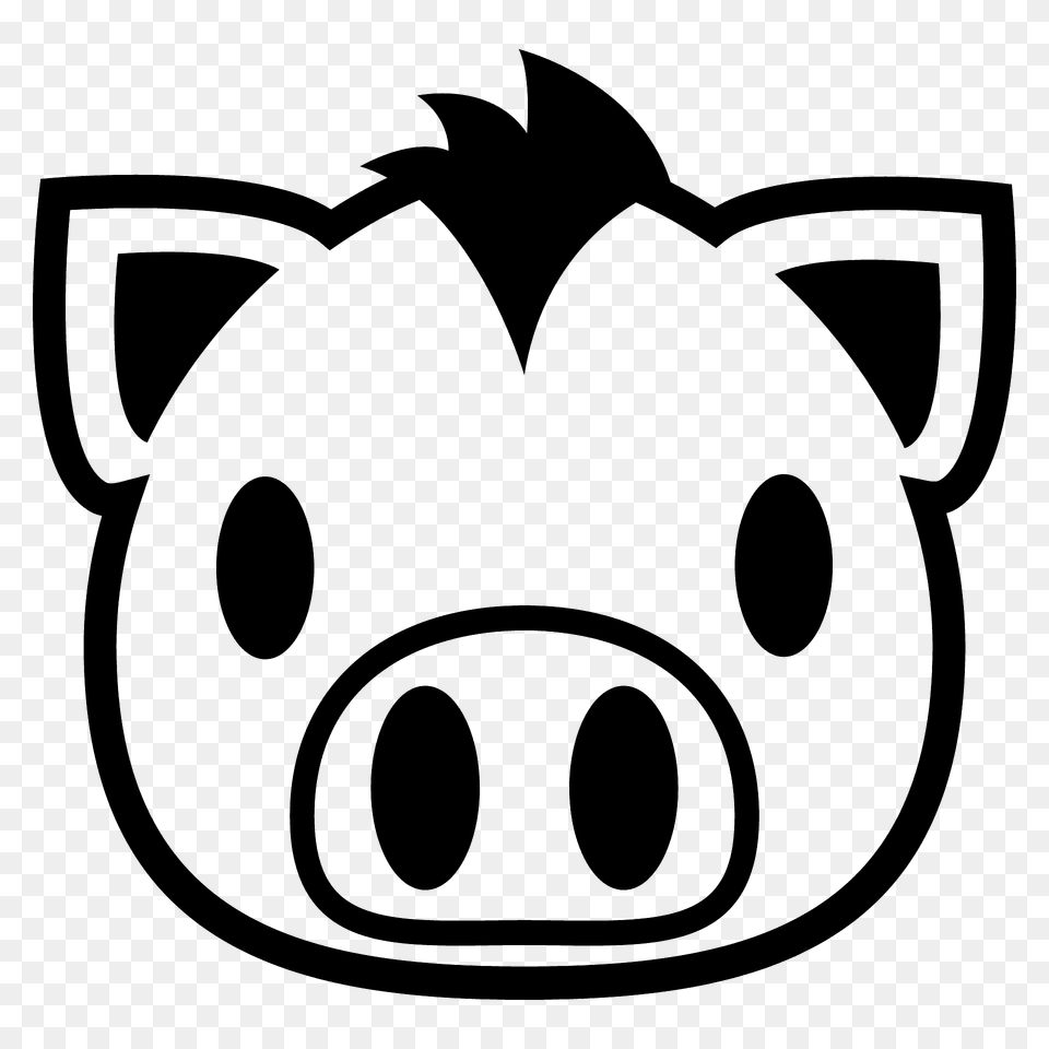 Pig Face Emoji Clipart, Snout, Ammunition, Grenade, Weapon Free Transparent Png