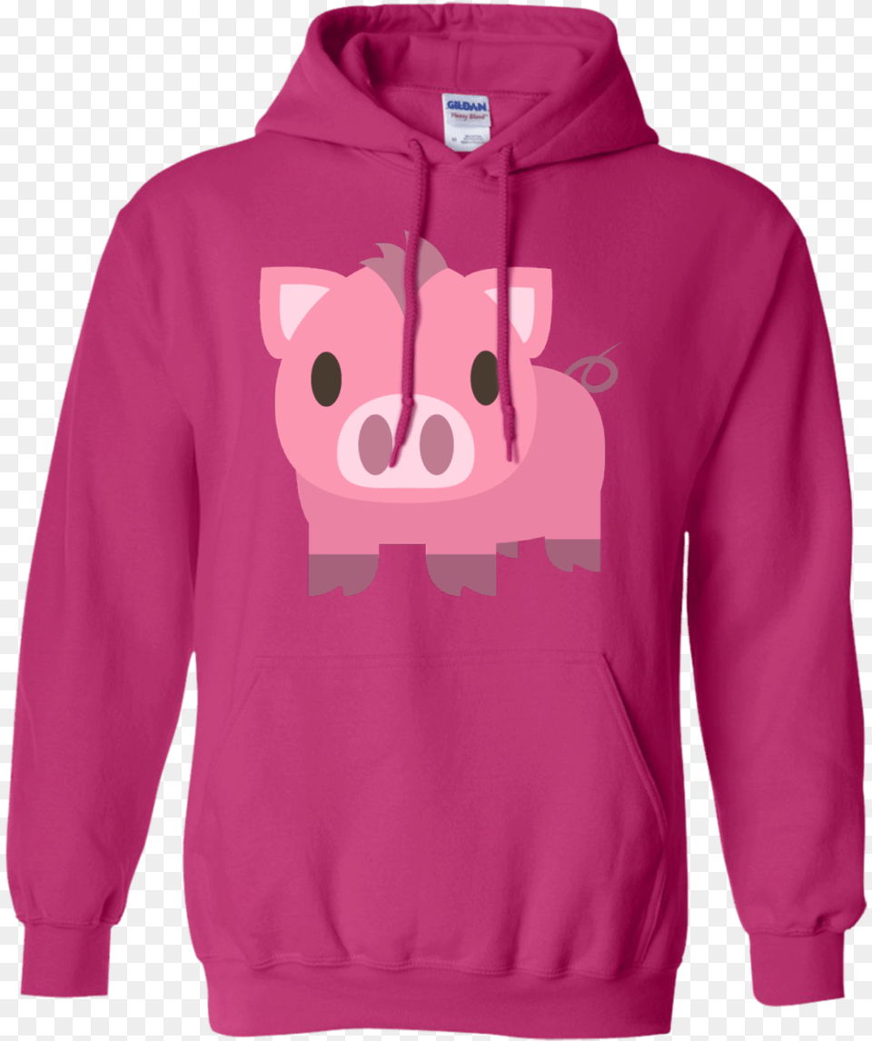 Pig Face Emoji Hoodie Hoodie, Knitwear, Sweatshirt, Clothing, Hood Png Image