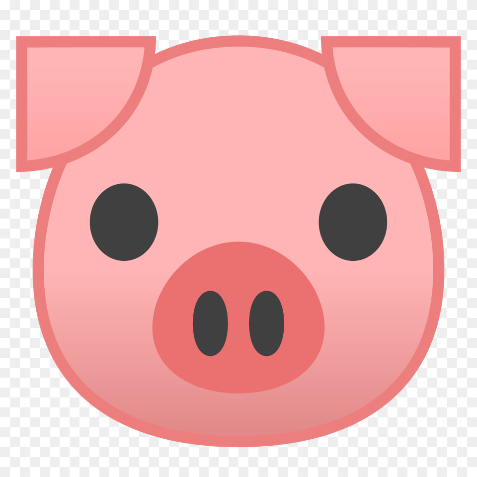 Pig Face Icon Noto Emoji Animals Nature Iconset Google, Snout, Animal, Mammal, Piggy Bank Png