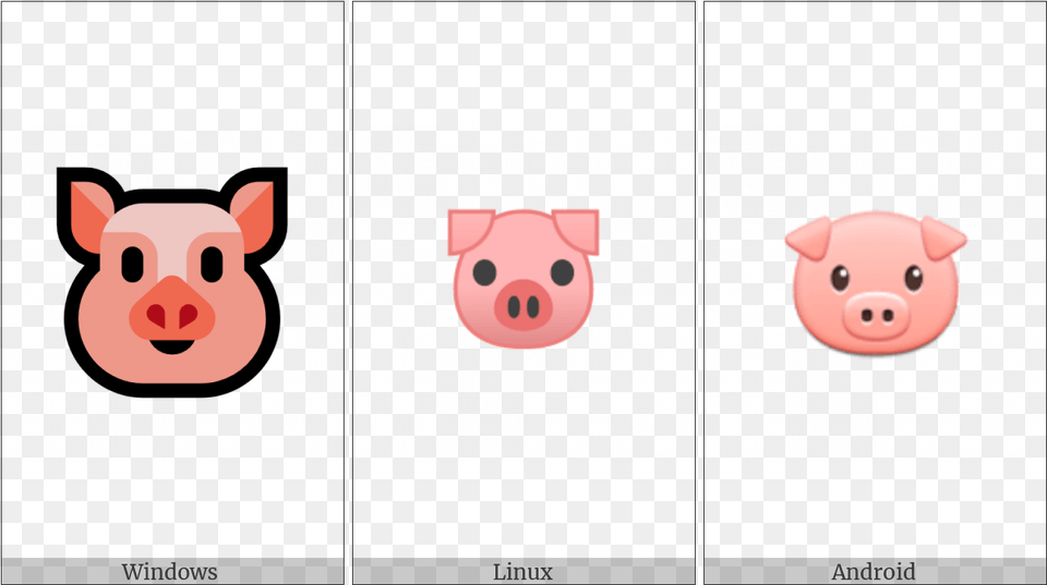 Pig Face On Various Operating Systems Clipart Cartoon, Animal, Mammal, Snout, Bear Free Png Download