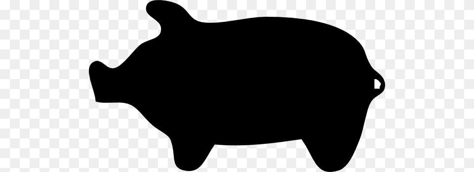 Pig Face Silhouette Cartoon Pig Silhouette, Piggy Bank, Animal, Canine, Dog Free Png Download