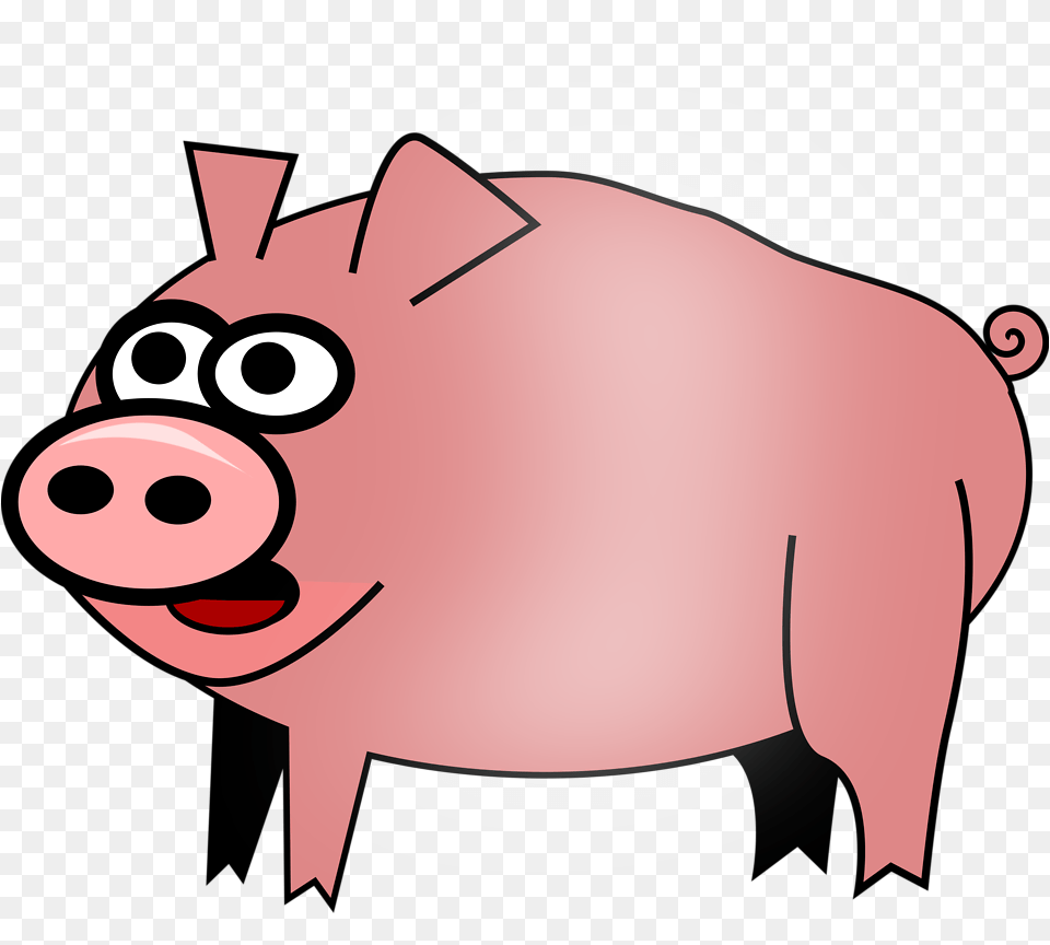 Pig Free Stock Photo Illustration Of Cartoon Pig, Animal, Hog, Mammal, Baby Png Image