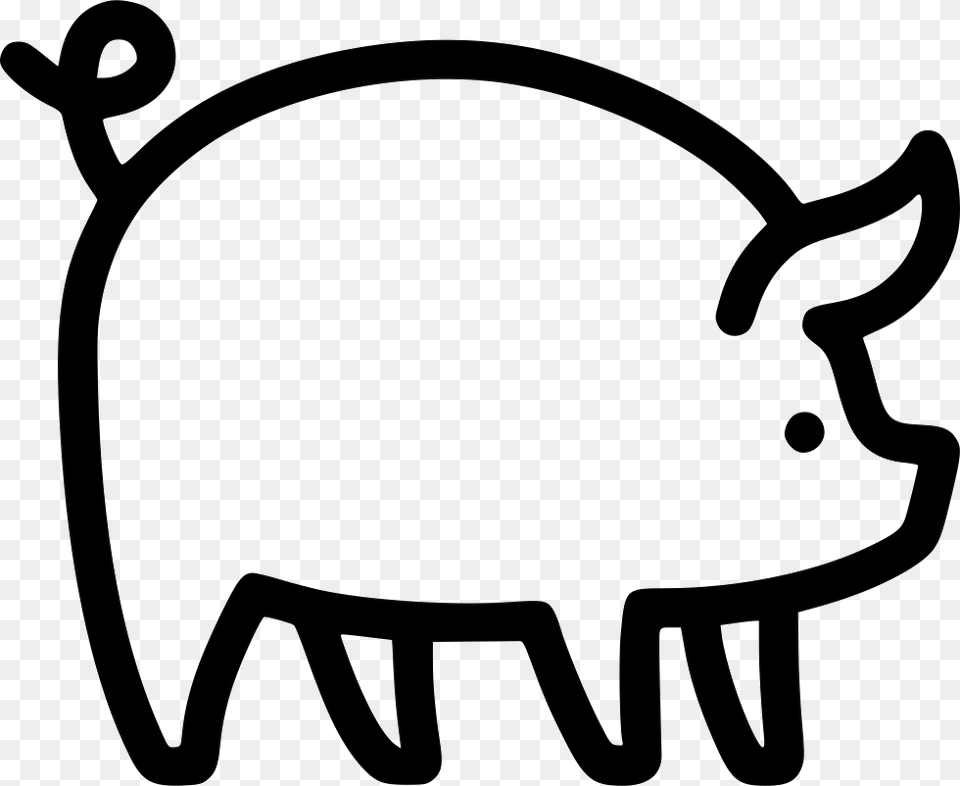 Pig Icon Peste Porcina Clasica Transmision, Animal, Mammal, Hog, Stencil Png