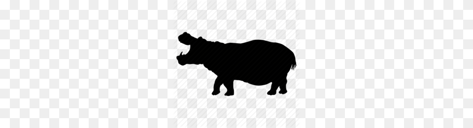 Pig Like Mammal Clipart, Silhouette, Animal, Smoke Pipe Free Png