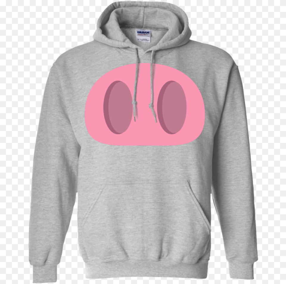Pig Nose Emoji Hoodie Hoodie, Clothing, Knitwear, Sweater, Sweatshirt Free Png Download