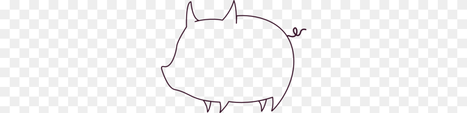 Pig Outline Clip Art Parties, Bag Free Png
