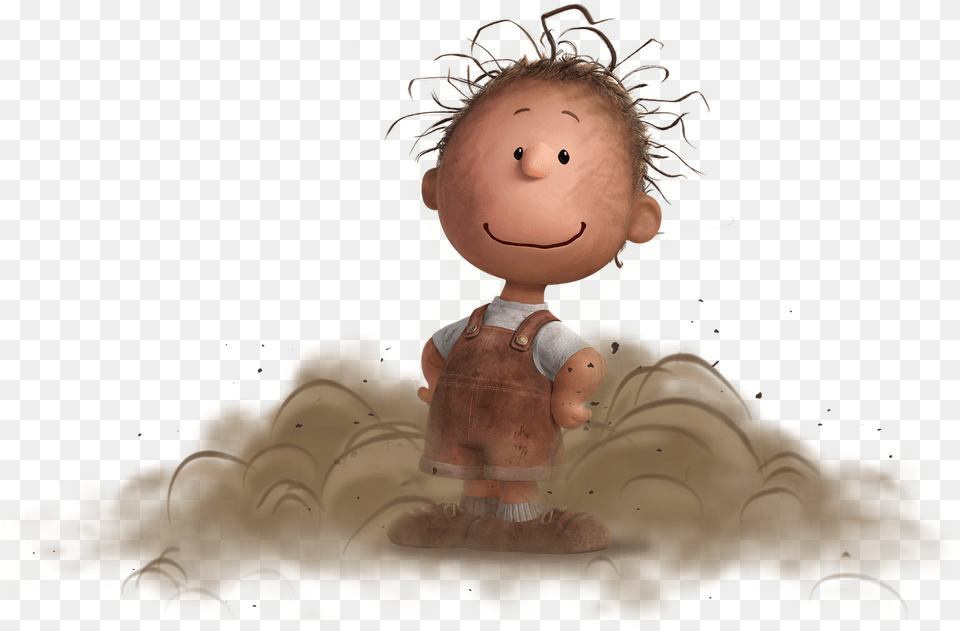 Pig Pen Cgi Peanuts Movie Characters Pigpen, Baby, Doll, Person, Toy Png