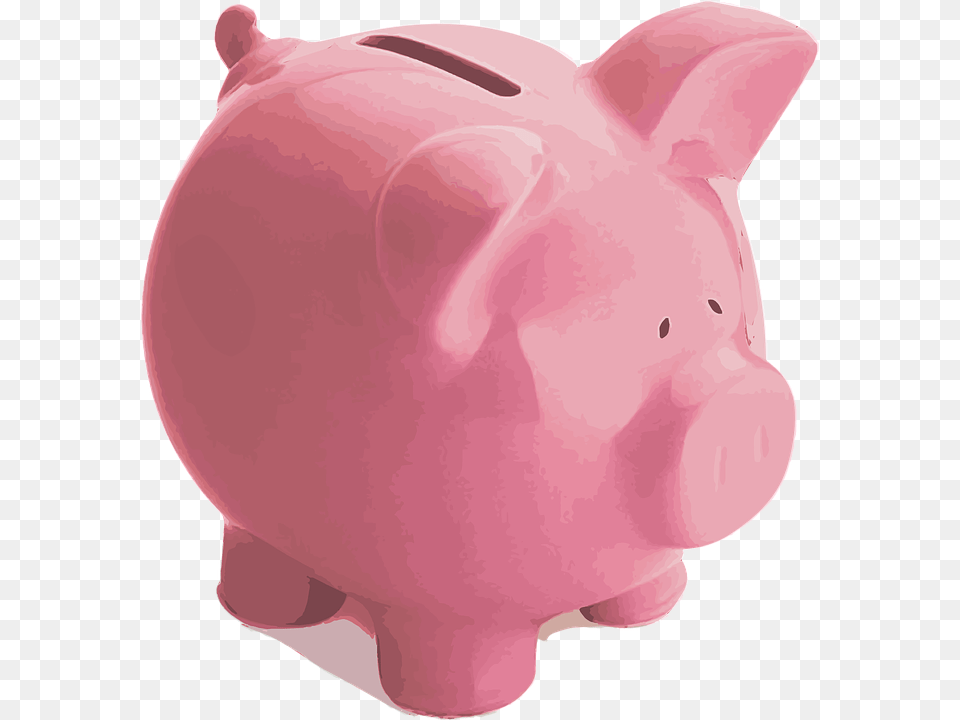 Pig Piggy Bank Pink Finance Money Save Investment, Piggy Bank, Animal, Mammal Png Image