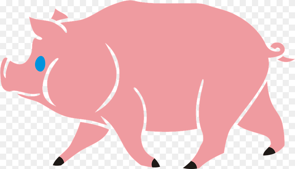 Pig Piglet No Background Cartoon Sitting Piglet, Animal, Mammal, Hog, Boar Free Transparent Png