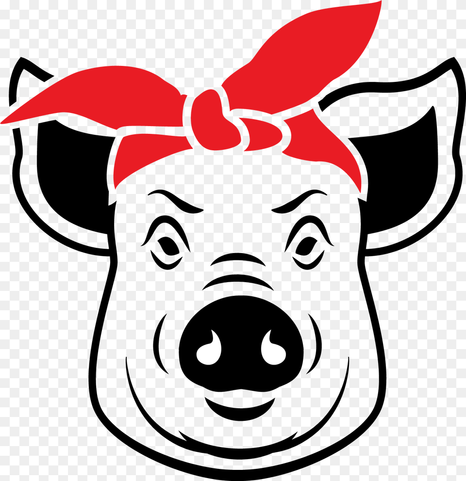 Pig Piglet Piggy Hog Swine Gangster Thug Thuggish Carto, Astronomy, Moon, Nature, Night Png Image