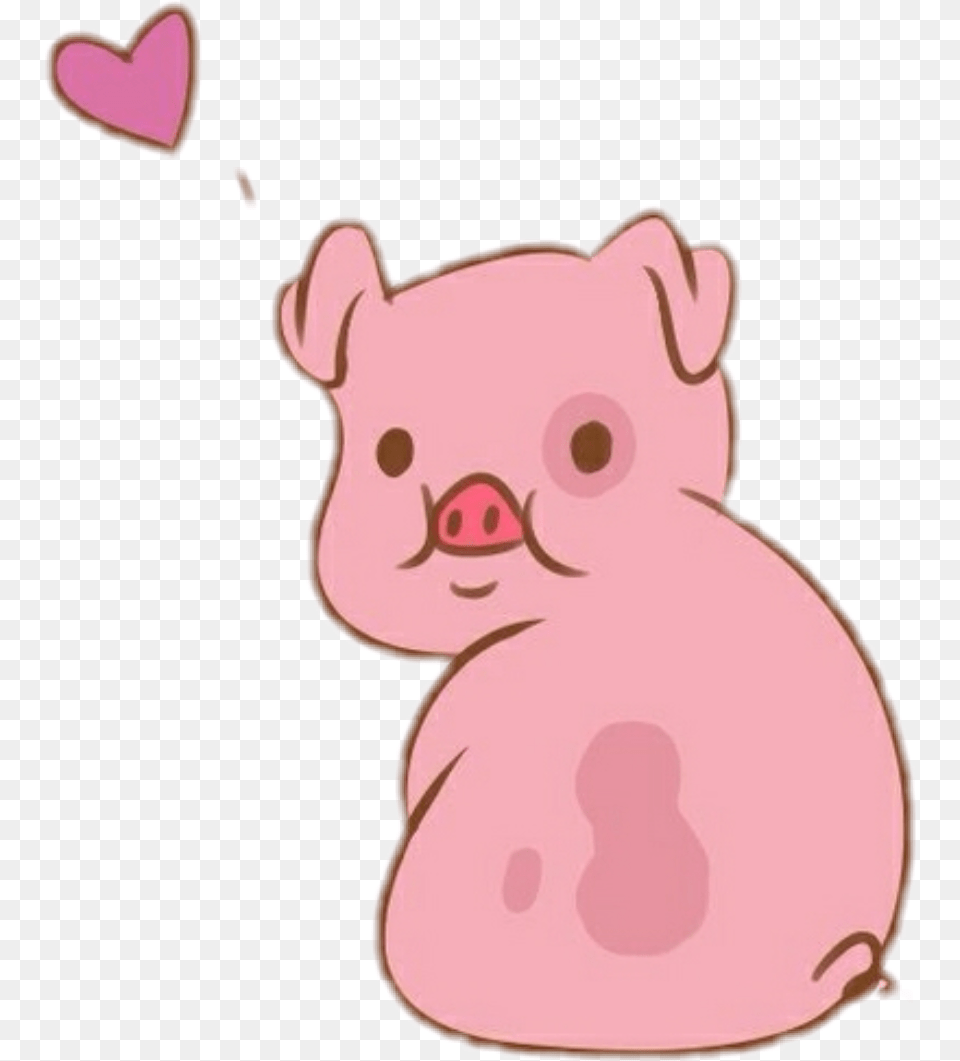 Pig Pink Cute Kawai Cool Grunge Tumblr Imgenes De Cerditos Kawaii, Baby, Person, Animal, Mammal Png