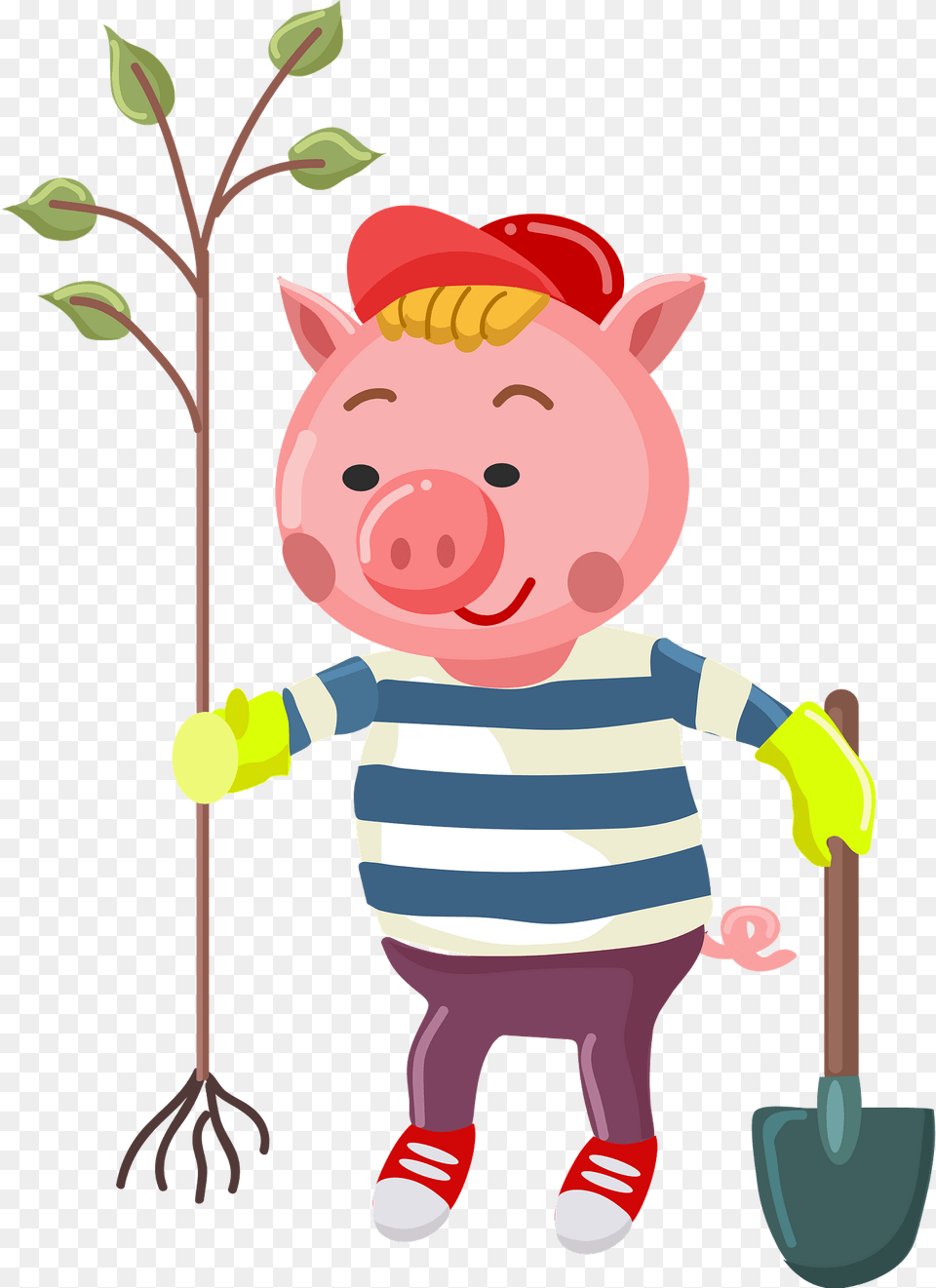 Pig Plant The Tree Clipart, Animal, Mammal, Bear, Wildlife Png Image