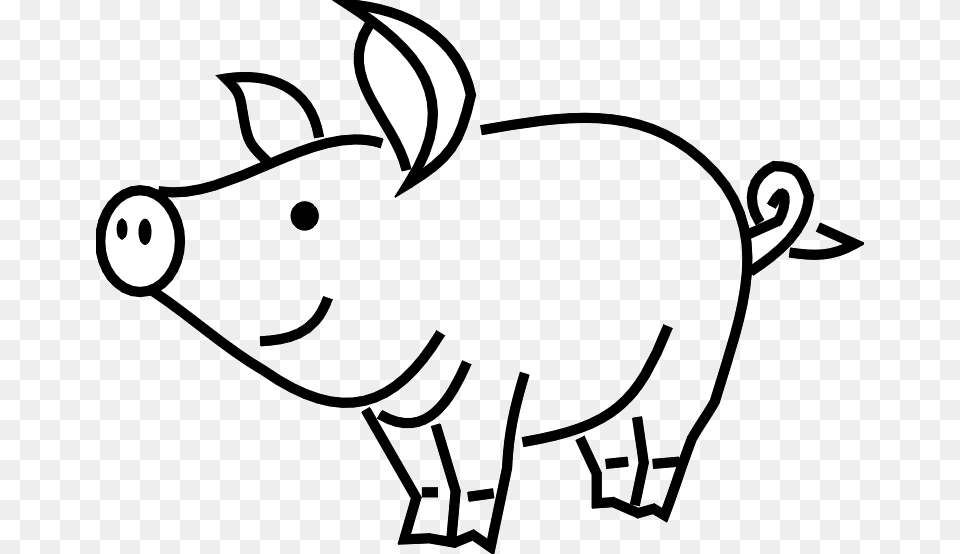 Pig Roast Clipart Clip Art On, Animal, Mammal, Hog, Boar Free Png Download