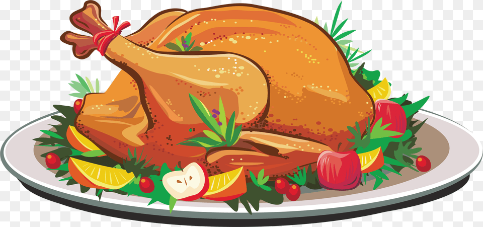 Pig Roast Turkey Meat Roasting Clip Art, Turkey Dinner, Meal, Food, Dinner Free Png Download
