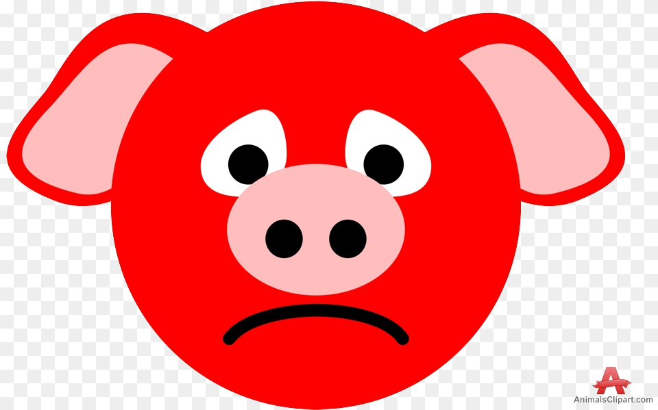 Pig Sad Cliparts Abeoncliparts Vectors Transparent Pig Clipart Face Sad, Snout, Animal, Mammal Png