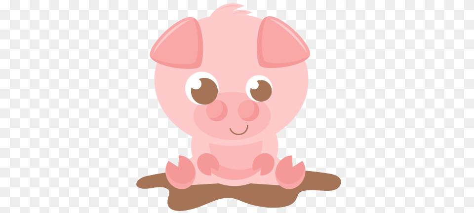 Pig Scrapbook Cute Clipart For Silhouette, Animal, Mammal, Piggy Bank Free Png