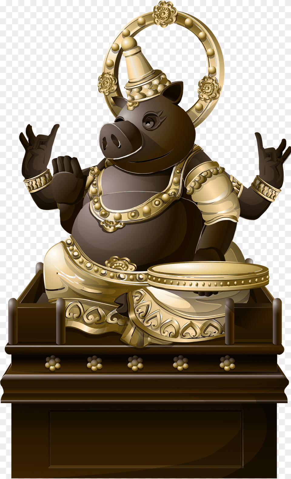 Pig Shiva Clipart, Treasure, Bronze Free Png
