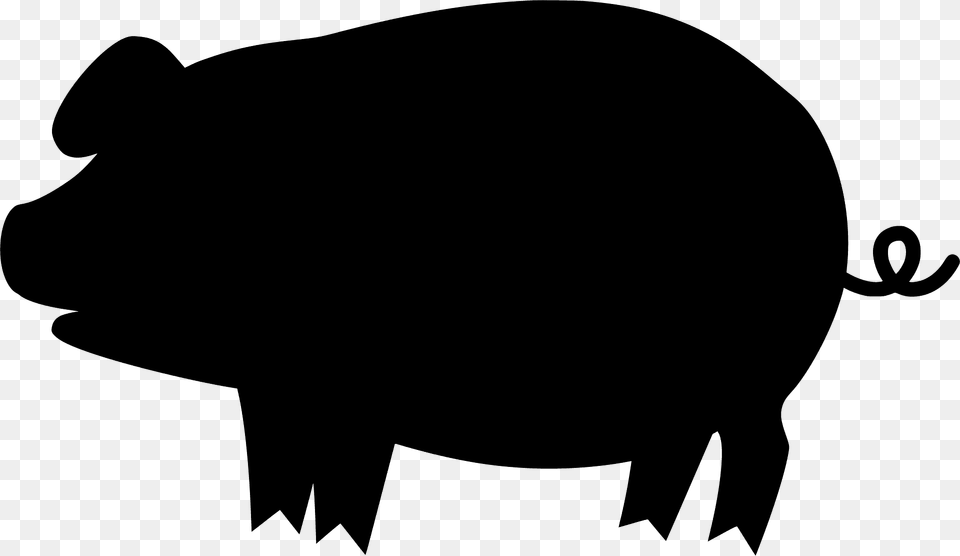 Pig Silhouette, Animal, Hog, Mammal, Boar Free Transparent Png