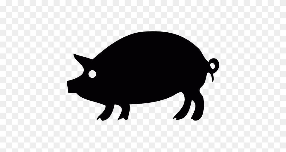 Pig Silhouette, Animal, Mammal, Stencil, Hog Free Png Download