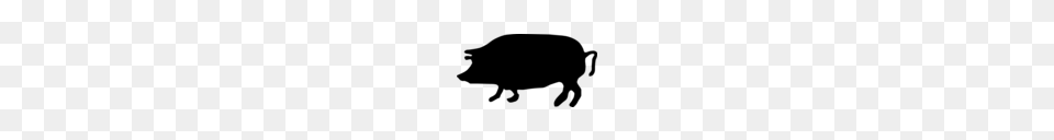 Pig Silhouette Clipart, Gray Free Png Download