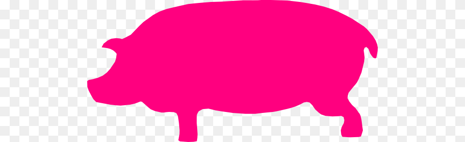 Pig Silhouette Images Pink Pig Silhouette, Animal, Mammal, Hog, Boar Png