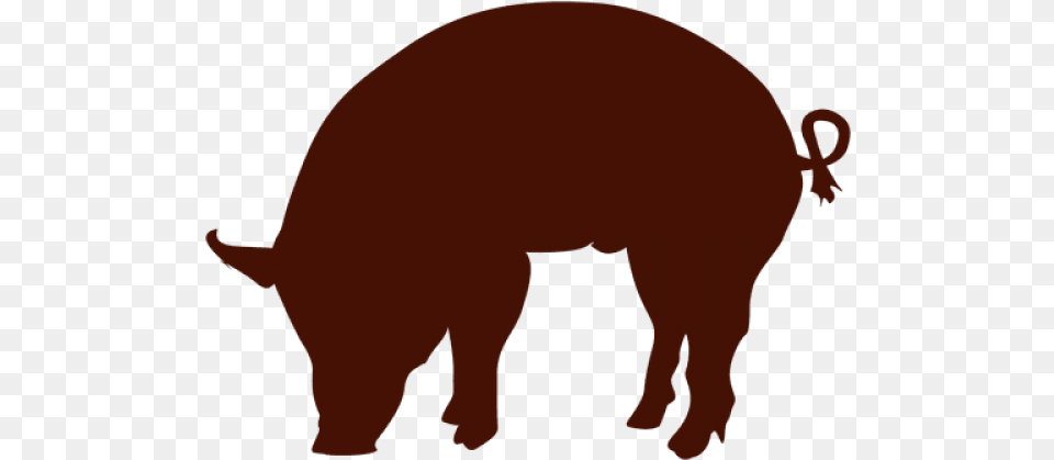 Pig Silhouette Pig Silhouette, Animal, Boar, Hog, Mammal Png