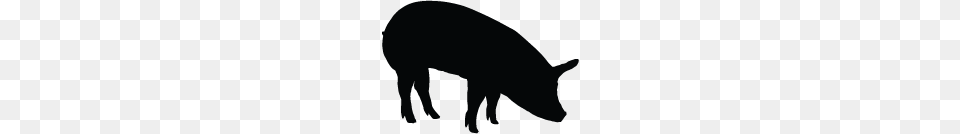 Pig Silhouette Silhouette Of Pig, Animal, Boar, Hog, Mammal Free Transparent Png