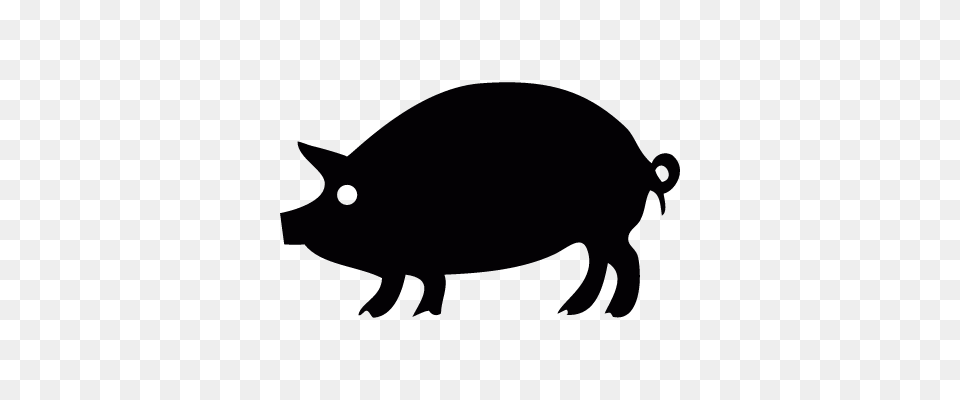 Pig Silhouette Vectors Logos Icons And Photos Downloads, Animal, Mammal, Hog Png Image