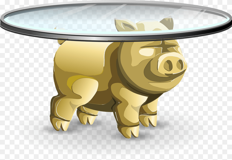 Pig Table Clipart, Animal, Boar, Hog, Mammal Free Png