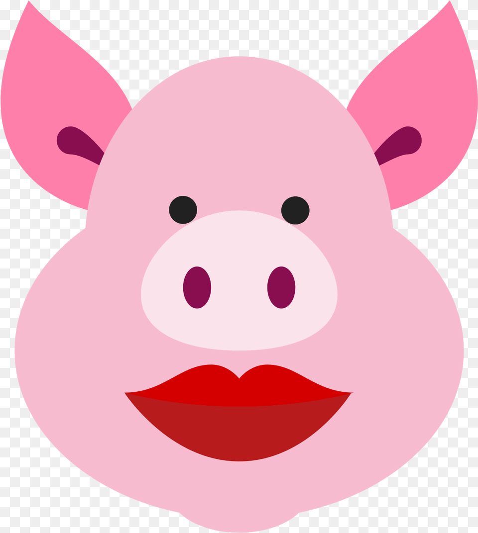 Pig With Lipstick Icon And Vector, Animal, Mammal, Nature, Outdoors Free Png