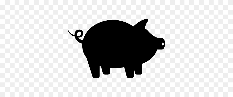 Pig With Round Tail Vectors Logos Icons And Photos Downloads, Gray Png Image