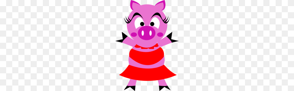 Pig Woman Clip Art, Purple, Baby, Person Png Image