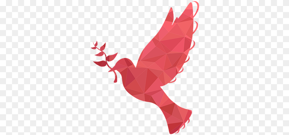 Pigeon Bird Flower Peace Icon Peace Sign 3d Bird Batak Christian Protestant Church, Leaf, Plant, Art, Paper Free Transparent Png