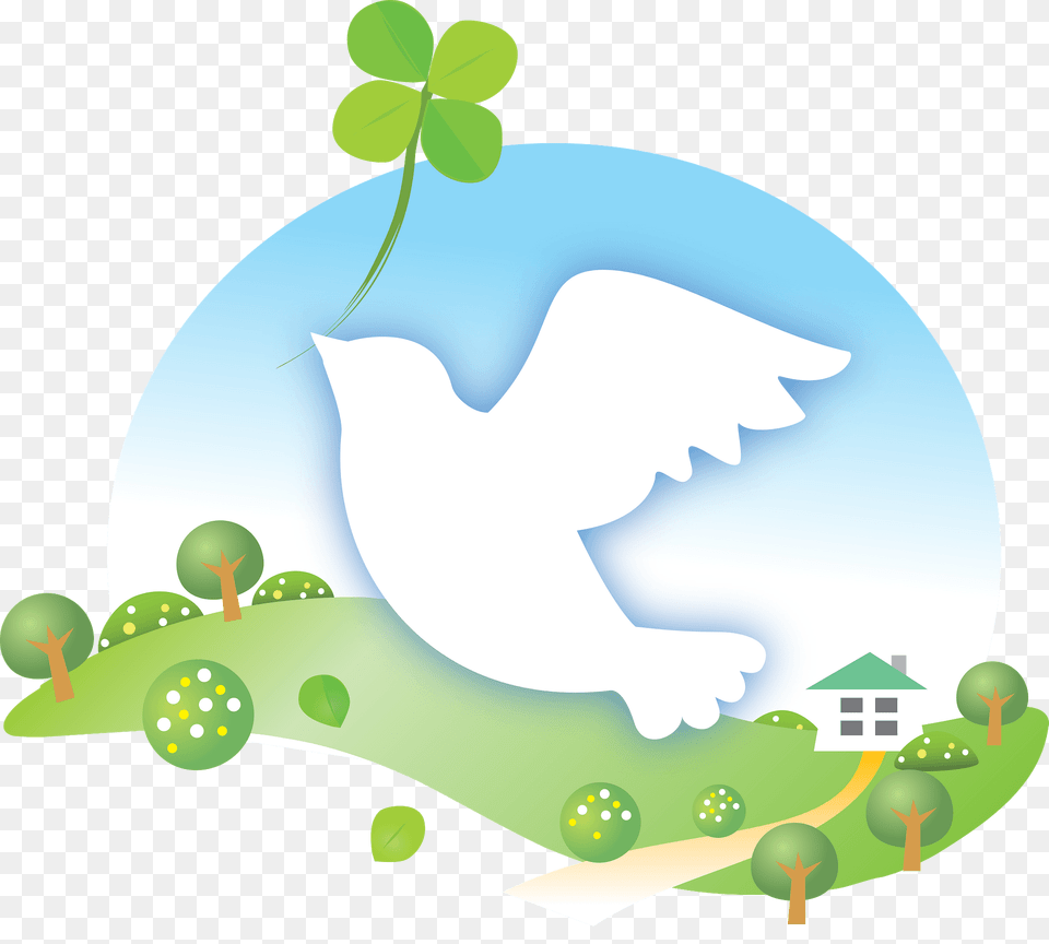 Pigeon Carrying Clover Clipart, Ball, Sport, Tennis, Tennis Ball Free Png Download