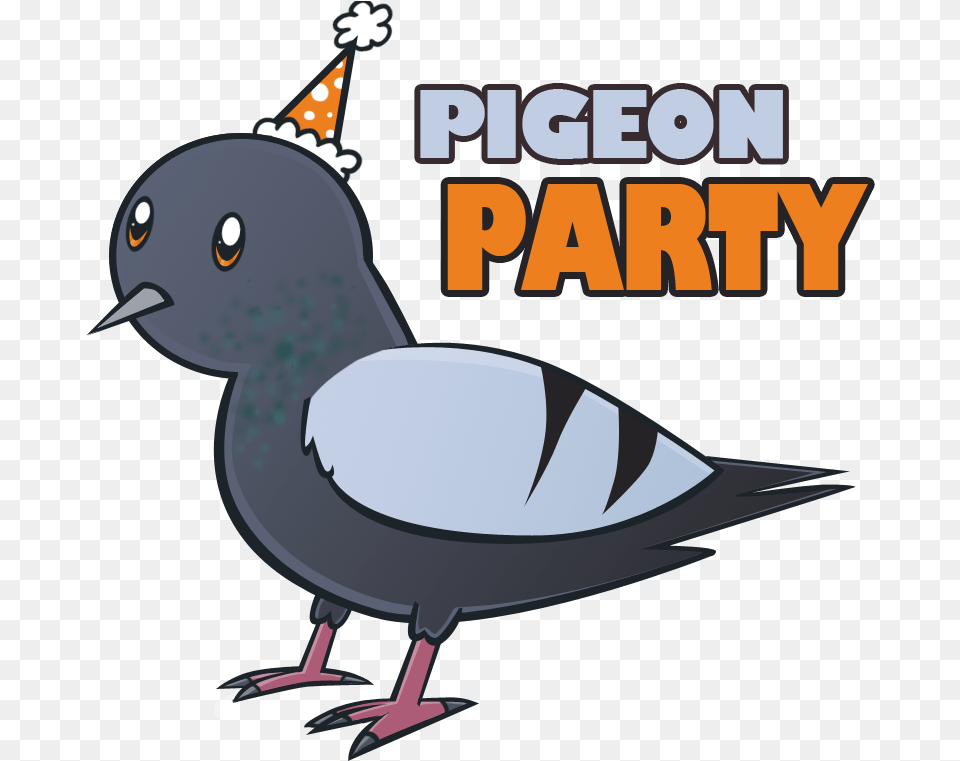 Pigeon Cartoon Character Stock Vector Pigeon With A Cartoon Pigeons, Animal, Bird, Dove Free Png Download