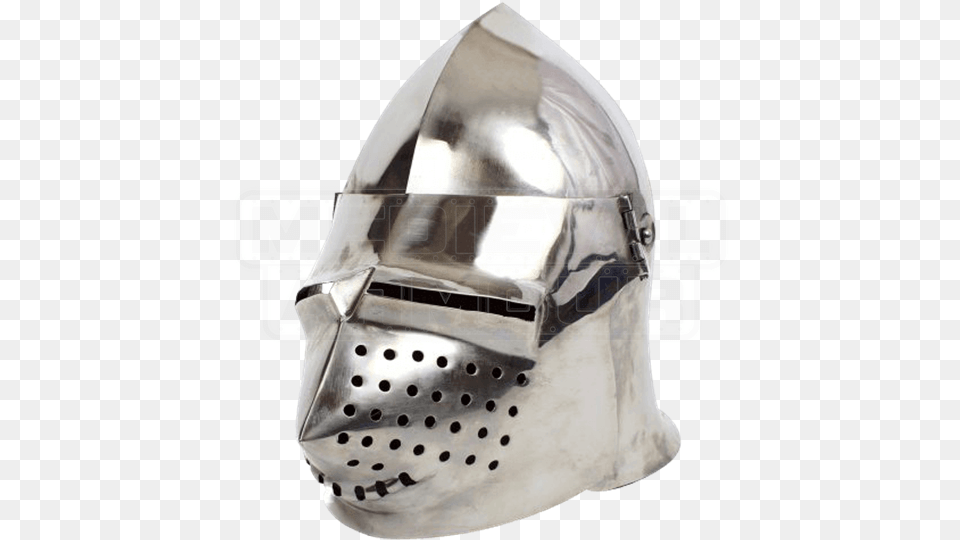 Pigface Bascinet Medieval Armour Leather Armour Steel Bascinet, Helmet, Clothing, Hardhat Free Png