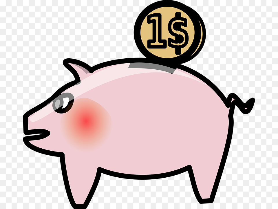Piggy Bank, Piggy Bank, Baby, Person, Animal Free Png