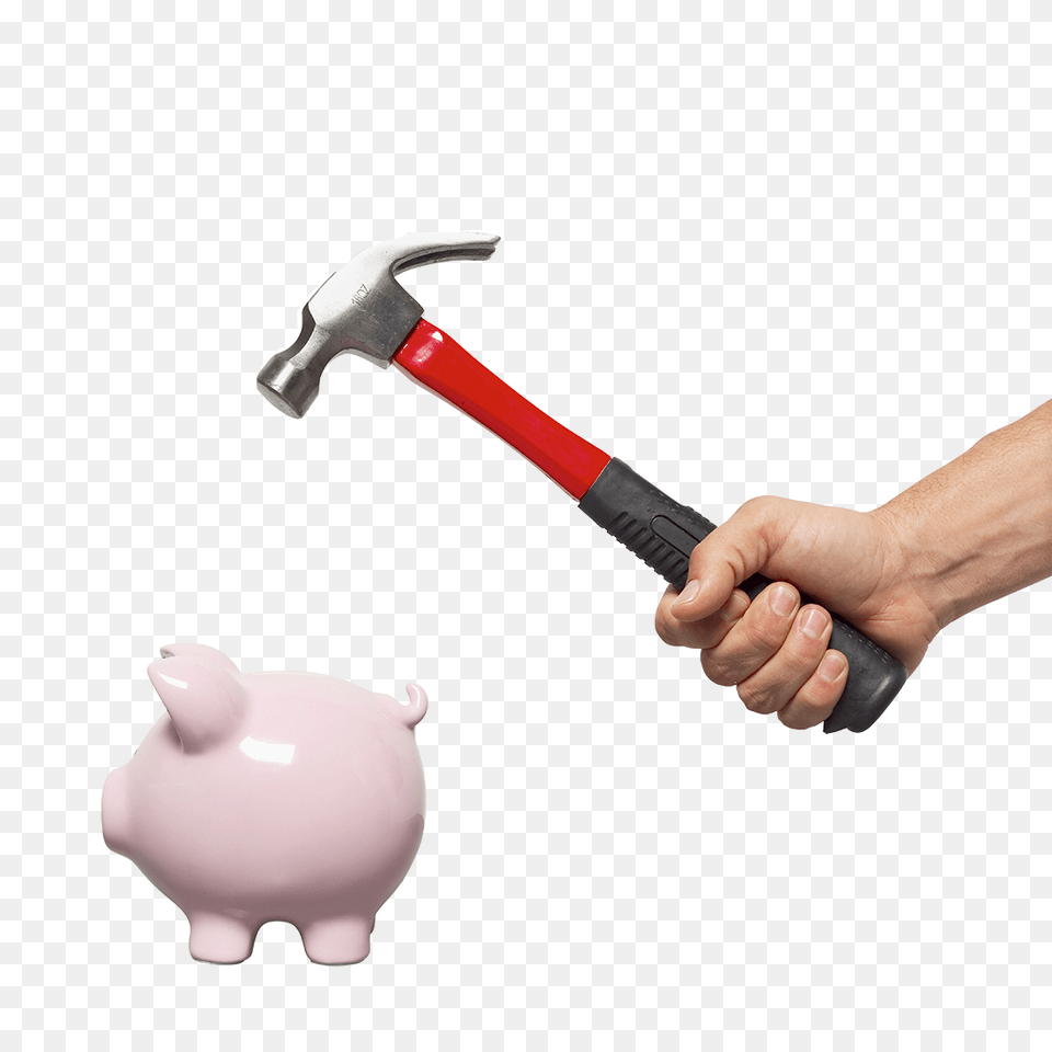 Piggy Bank, Device, Hammer, Tool, Piggy Bank Png