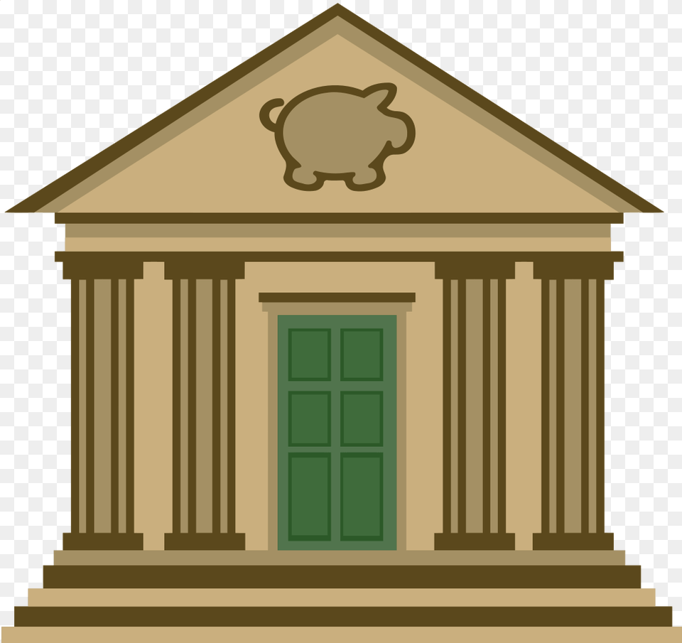 Piggy Bank, Architecture, Pillar, Building, Parthenon Free Png Download