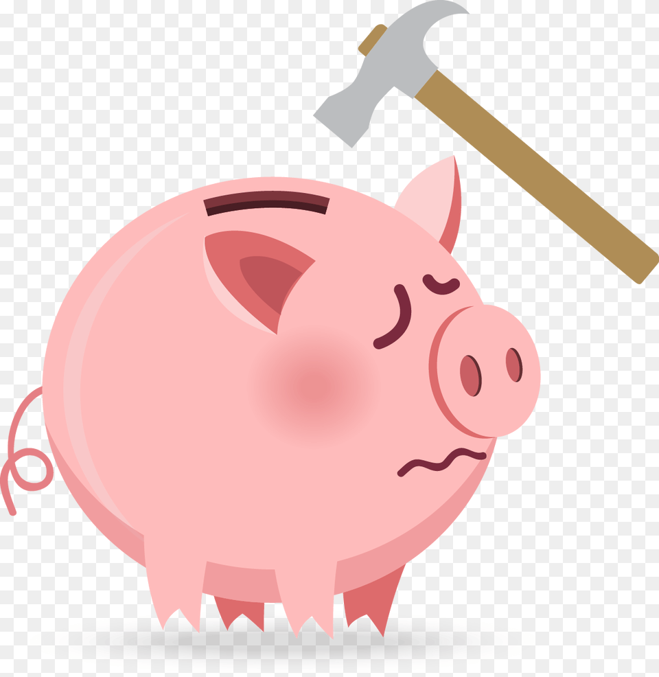 Piggy Bank, Piggy Bank, Animal, Mammal, Pig Free Transparent Png