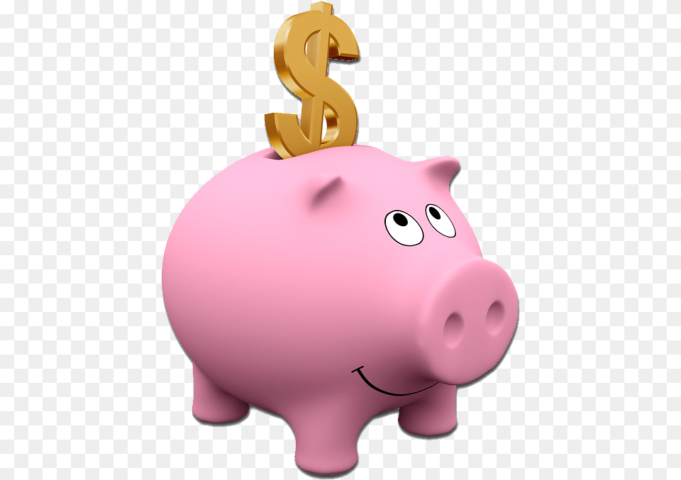 Piggy Bank, Piggy Bank, Animal, Mammal, Pig Free Png Download