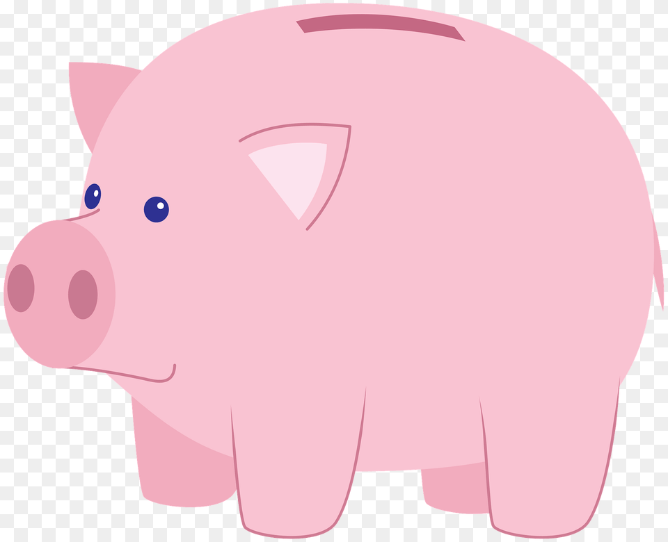 Piggy Bank Clipart, Piggy Bank, Animal, Mammal, Pig Free Transparent Png