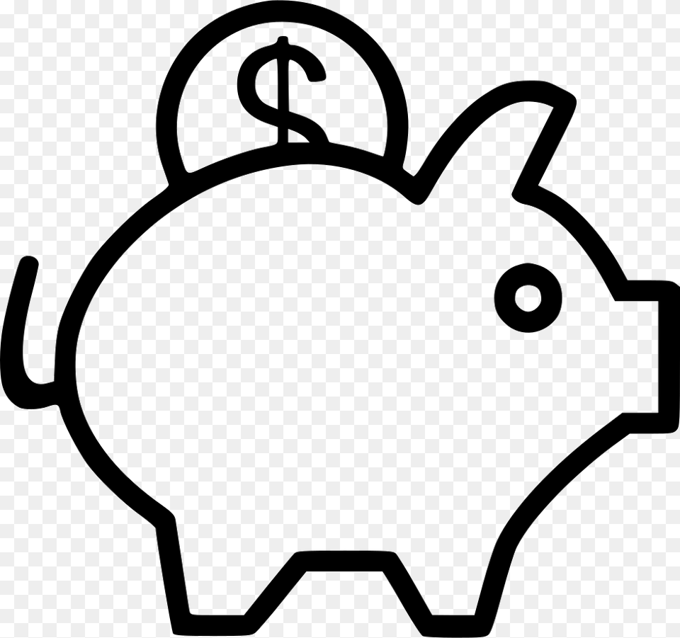 Piggy Bank Comments, Piggy Bank, Stencil, Device, Grass Free Png